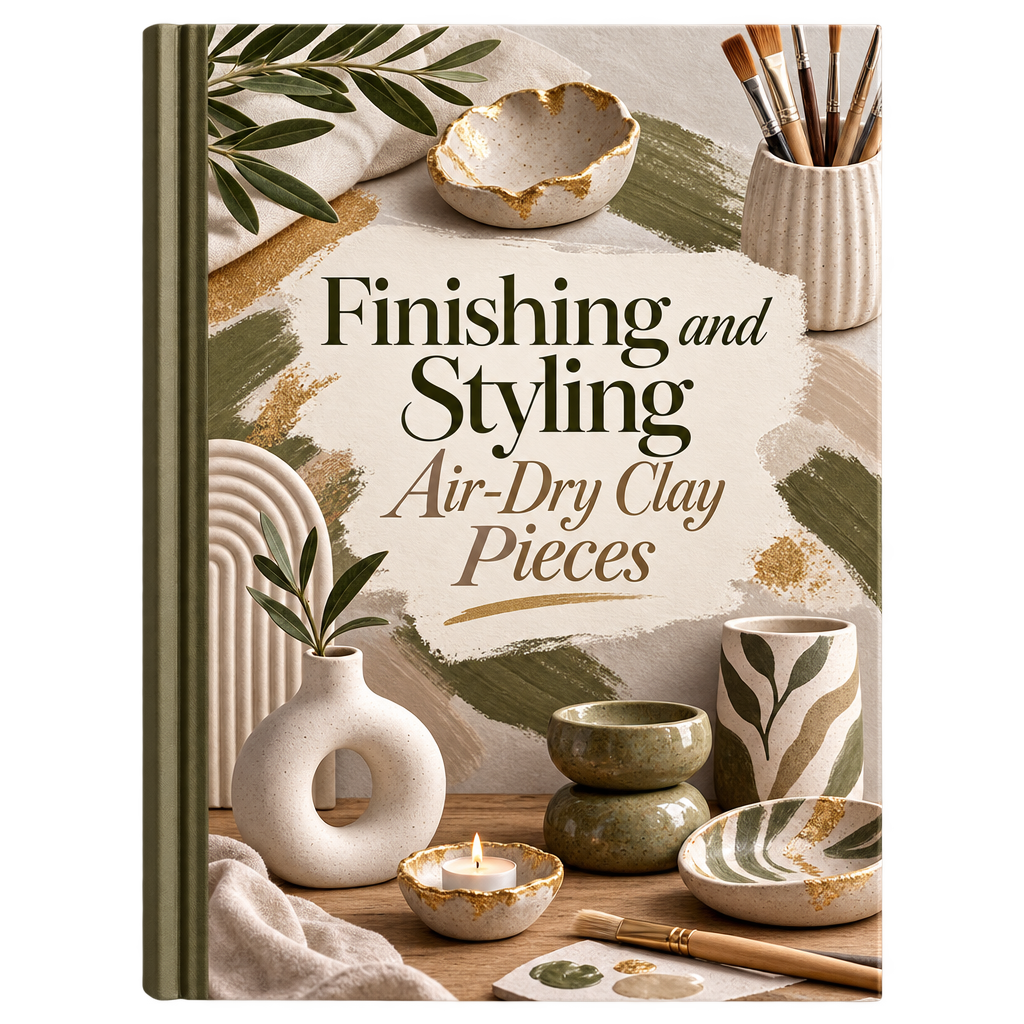 Finishing and Styling Air-Dry Clay Pieces